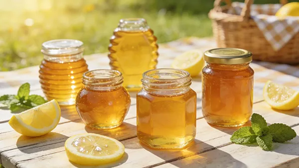 Glass Honey Jars