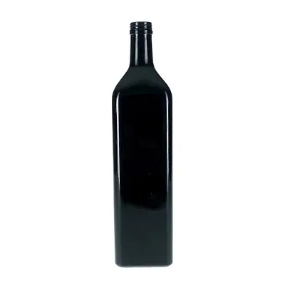 Black glass olive oil bottles (250ml / 500ml / 750ml / 1000ml)