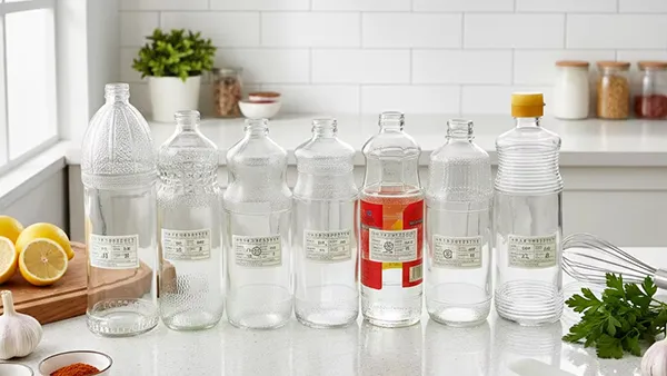 Glass Syrup Bottles