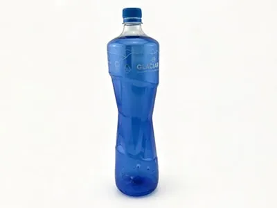 Custom 1,000 ml glass bottles for a mineral water supplier in Cape Verde