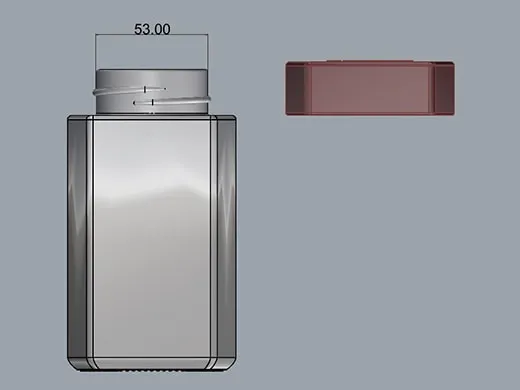 Glass coffee jars for an Armenian premium coffee brand
